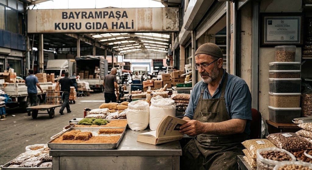 Bayrampaşa Hâlinde Kadayıf  Satan  Akademisyen